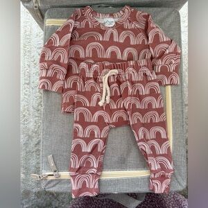 Adorable Rainbow Patterned Baby Outfit